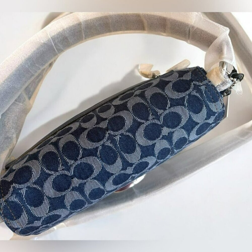 NWT Coach Denim Shoulder Bag - Picture 11 of 16